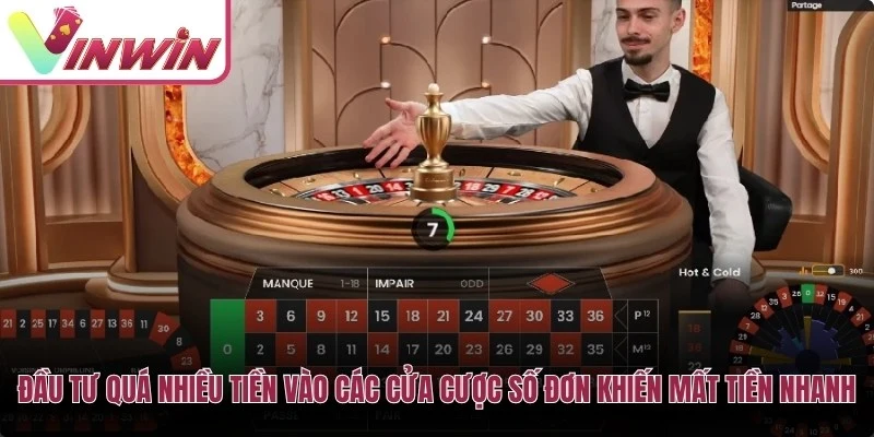 Đầu tư quá nhiều tiền vào các cửa cược số đơn khiến anh em mất tiền nhanh