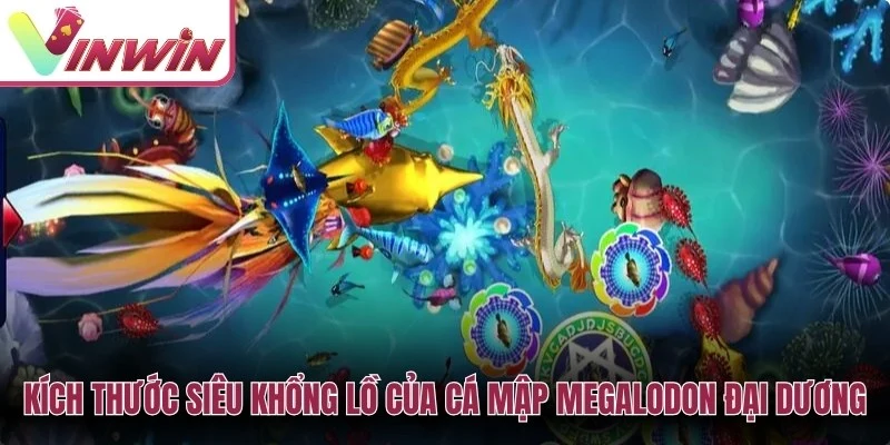 Kích thước siêu khổng lồ của cá mập Megalodon đại dương