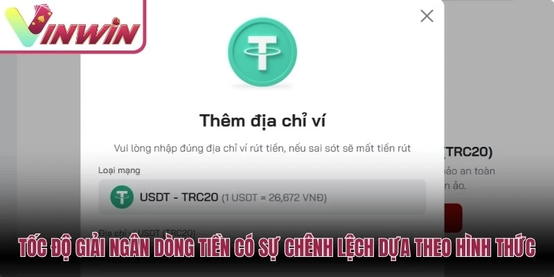Tốc độ giải ngân dòng tiền sẽ có sự chênh lệch dựa theo hình thức
