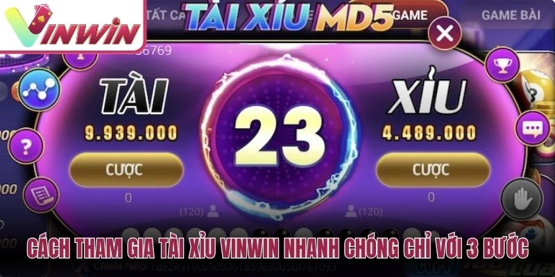 Cách tham gia Tài xỉu Vinwin nhanh chóng chỉ với 3 bước
